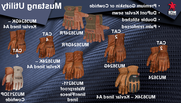 Mustang Utility Glove Options